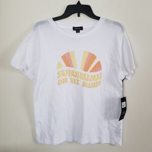 Wildfox graphic tee. 'Sunshine on my mind' Sz M.